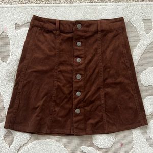 TARGET Brown Suede Skirt